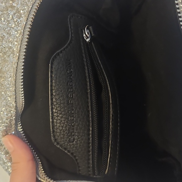 Chiara Ferragni Silver Glitter Eye Backpack - Picture 6 of 14